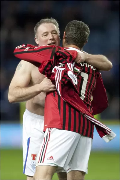 Ally McCoist Welcomes AC Milan Legend Jean Pierre Papin: A Historic 1-0 Rangers Victory