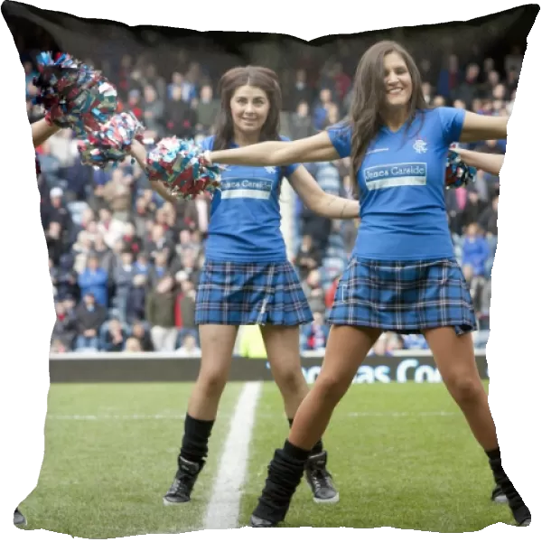 Rangers Football Club: Triumphant Cheerleaders Celebration at Murray Park after 3-1 Scottish Premier League Victory