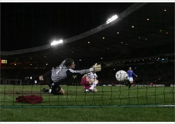 Barry Ferguson Scores the Opening Goal: Rangers Triumph over Hearts in the CIS Insurance Cup Semi-Final at Hampden Park (2-0)