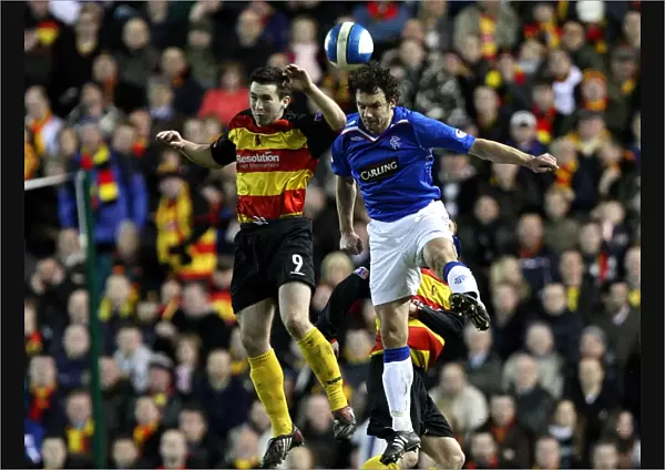 Fierce Rivalry: Rangers vs. Partick Thistle's Intense Tennents Scottish Cup Clash at Ibrox (1-1)