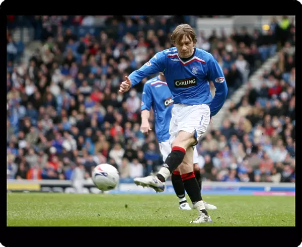 Sasa Papac's Game-Winning Goal: Rangers 2-1 Hibernian in the Clydesdale Bank Premier League at Ibrox
