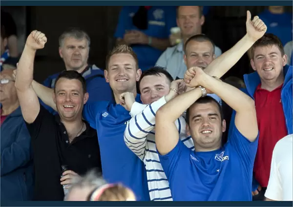 Passionate Rangers Fans United: A Sea of Unity at Ibrox During the 1-1 Thriller (Rangers vs. Berwick Rangers)