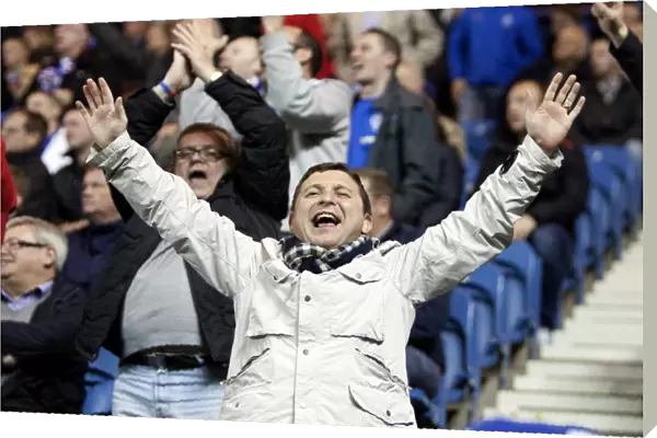 Roaring Rangers: Unforgettable Moment at Ibrox as Rangers FC Secures 2-0 Victory over Motherwell in Scottish League Cup