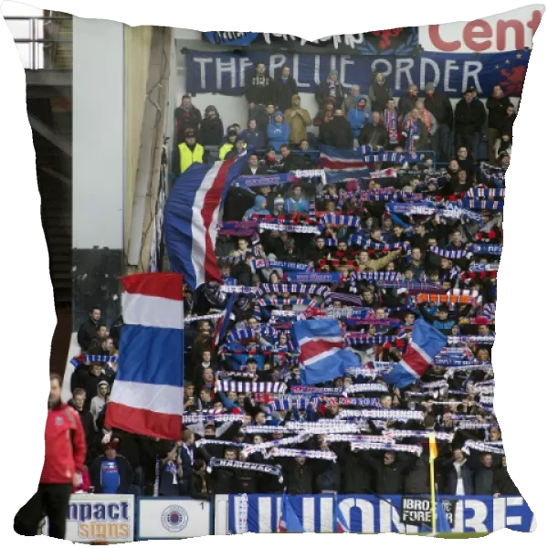 Triumphant Rangers: Euphoric Moment as Fans Celebrate 3-0 Victory Over Elgin City at Ibrox Stadium