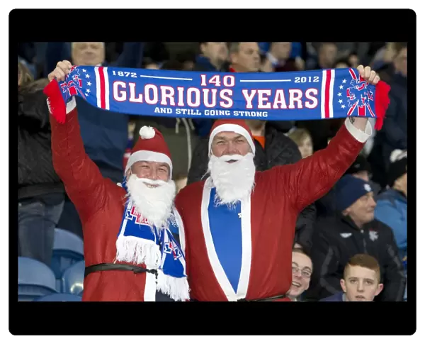 Santa's Army: Rangers Fans Celebrate 3-0 Victory over Clyde in Festive Ibrox Atmosphere