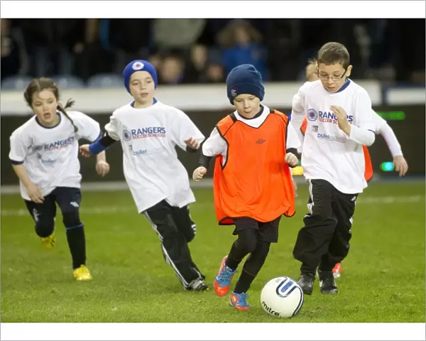 Rangers Young Stars Shine: Thrilling Half-Time Entertainment at Ibrox - Soccer School Kids in Action