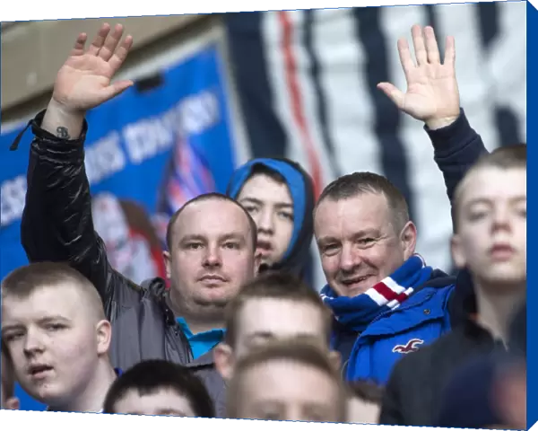 Rangers Football Club: Ibrox Stadium - Ecstatic Fans Celebrate Triumphant 3-1 Victory Over East Stirlingshire in the Irn-Bru Cup