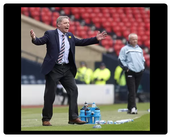 Rangers Ally McCoist and Team Dominate Queens Park in Scottish Third Division: 4-1 Victory at Hampden Stadium