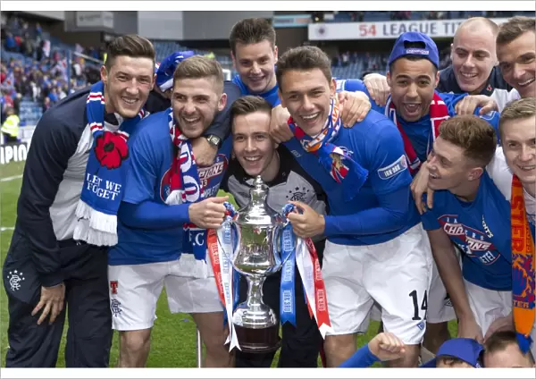 Rangers Football Club: Triumphant Third Division Title Win - 1-0 over Berwick Rangers at Ibrox Stadium with the Irn-Bru Trophy