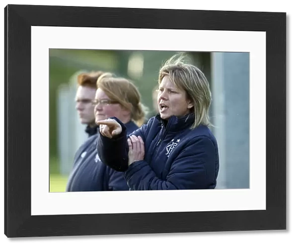 Angie Hind Inspires Rangers Ladies Against Hibernian Ladies in Scottish Women's Premier League Soccer Match