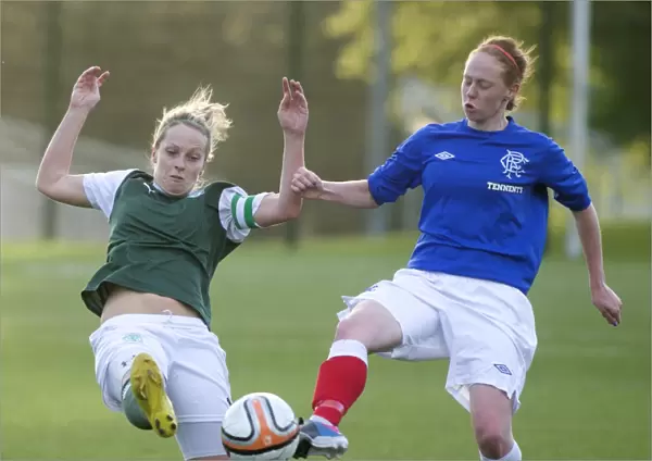 Intense Battle: Kathryn Hill vs. Hibernian Ladies (Rangers FC)