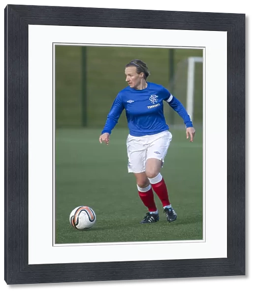 Michelle Barr's Determined Performance: Rangers Ladies vs. Hibernian Ladies in the Scottish Women's Premier League