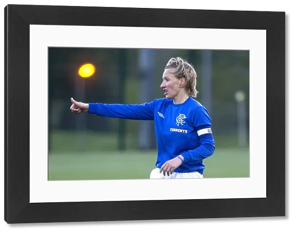 Michelle Barr's Determined Battle: Rangers Ladies vs. Hibernian - Scottish Women's Premier League