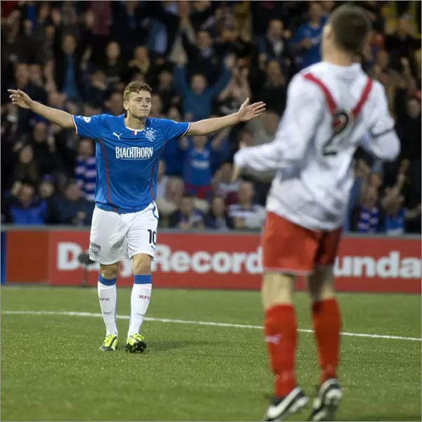 Rangers Lewis Macleod's Euphoric Moment: 6-0 Goal Blitz at Airdrieonians Excelsior Stadium