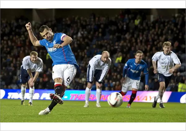 Rangers Lee McCulloch Scores the Winning Penalty at Ibrox Stadium (Scottish Cup Victory 2003): Rangers FC vs Forfar Athletic
