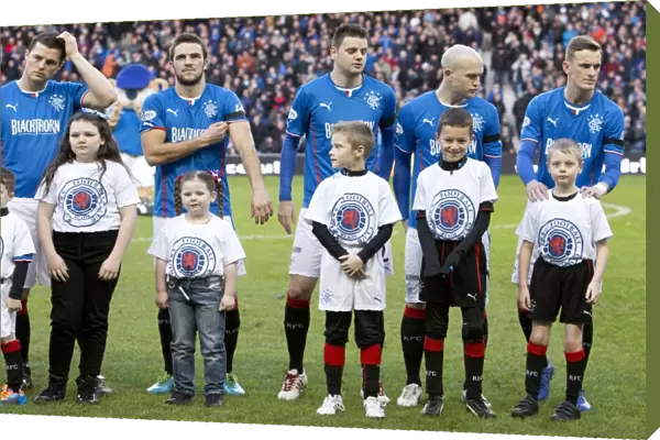 Rangers Football Club: Scottish League One - 2003 Scottish Cup Victory: Rangers vs East Fife at Ibrox Stadium - Celebrating with Players and Mascots