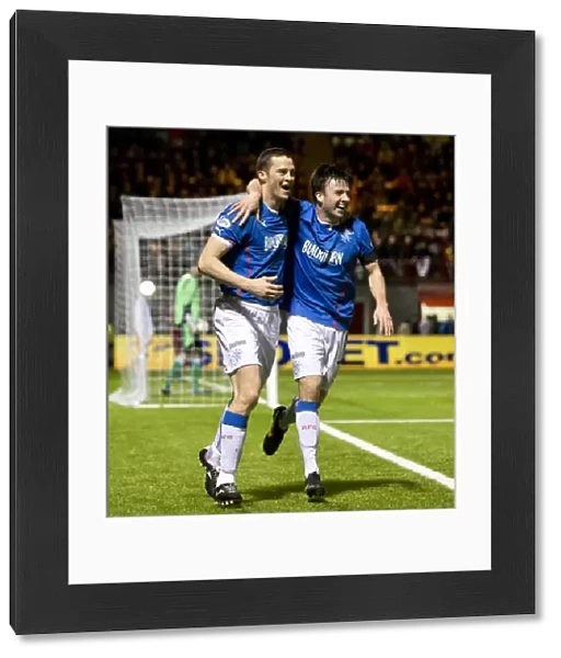 Rangers: Jon Daly and Calum Gallagher's Euphoric Moment as They Celebrate Goal in Scottish Cup Quarter Final Replay vs Albion Rovers (2003)