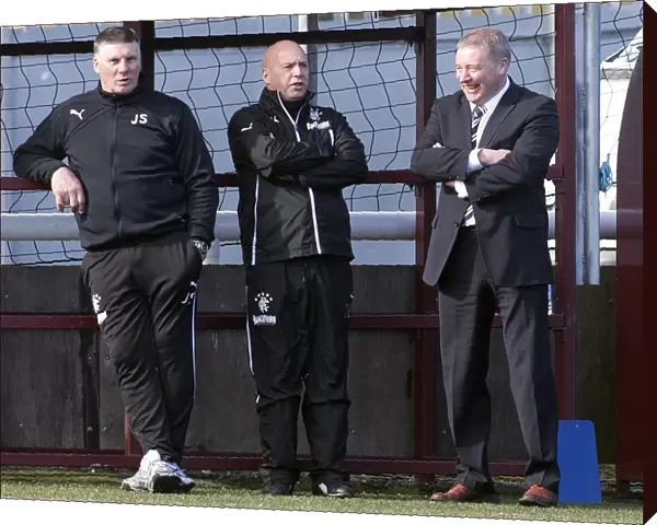 Ally McCoist and His Rangers Team: A Light-Hearted Moment at Ochilview Park