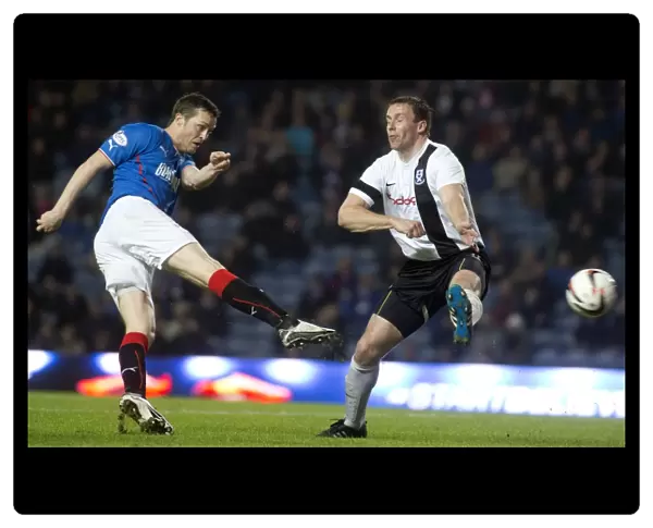 Jon Daly's Thwarted Goal by Martyn Campbell: Ayr United Holds off Rangers at Ibrox Stadium (Scottish Cup, 2003)