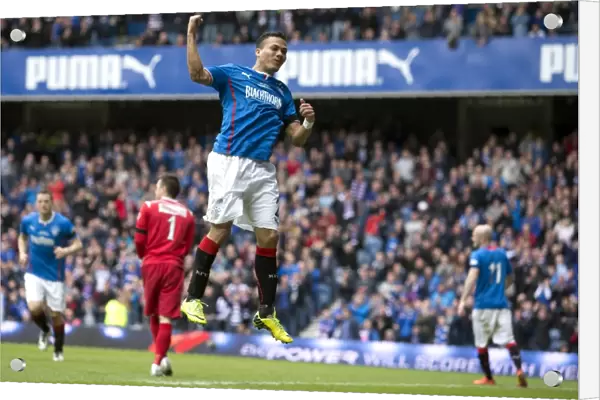 Rangers Arnold Peralta Nets First Goal for the Club at Ibrox Stadium in Scottish League One: Rangers vs Stranraer