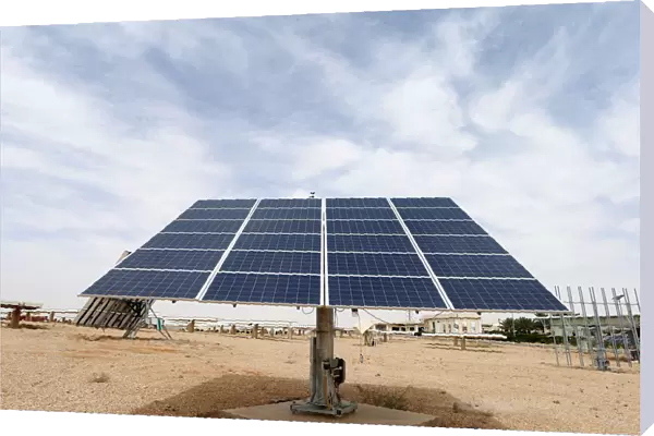 A solar plant is seen in Uyayna, north of Riyadh