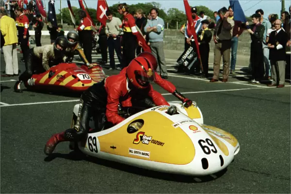 Jed Tennant & Maria Clarke (Suzuki) 1984 Sidecar TT