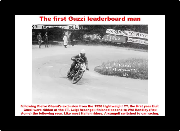The first Guzzi leaderboard man