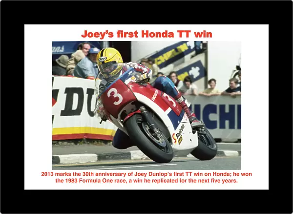 Joeys first Honda TT win