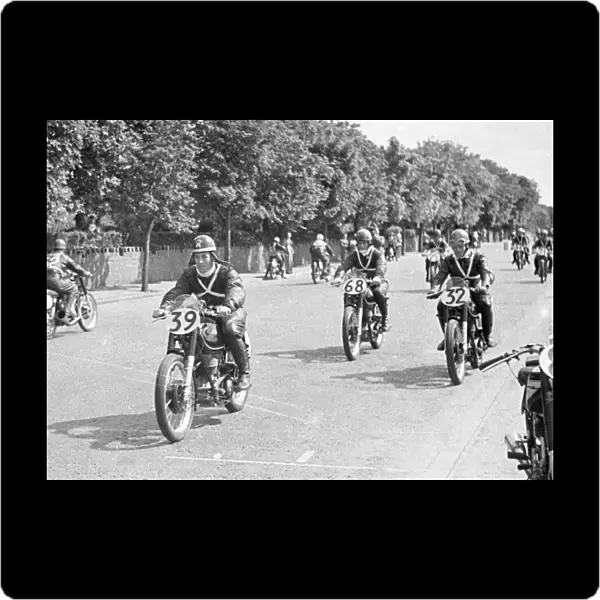 Syd Jensen (AJS) 1949 Junior TT