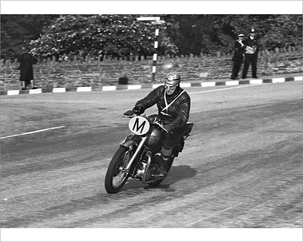 Peter Crebbin (Triumph Travelling marshal) 1956 TT