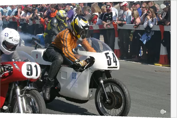 Derek Wood (Triumph) 2007 TT Parade Lap