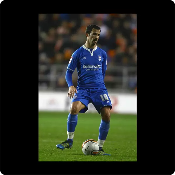 Keith Fahey in Action: Birmingham City vs. Blackpool, Npower Championship (26-11-2011, Bloomfield Road)