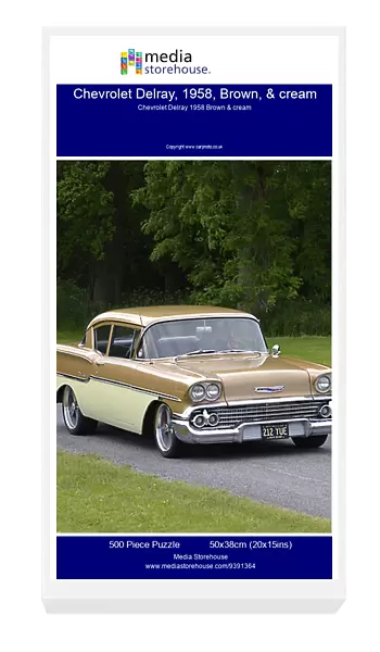 Chevrolet Delray, 1958, Brown, & cream