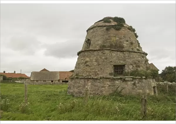 Victorian stone dovecote, where pigeons were reared for food, The Duckett, Bamburgh, Northumberland, England, august