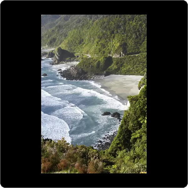 Coastline north of Irimahuwhero Viewpoint, Paparoa National Park, West Coast, South Island