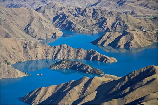 Lake Benmore, Waitaki Valley, North Otago, South Island, New Zealand - aerial
