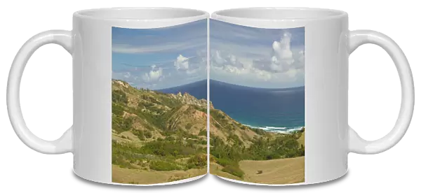 BARBADOS, North East Coast, Chalky Mount, View of Cattle Wash Beach from Chalky Mount