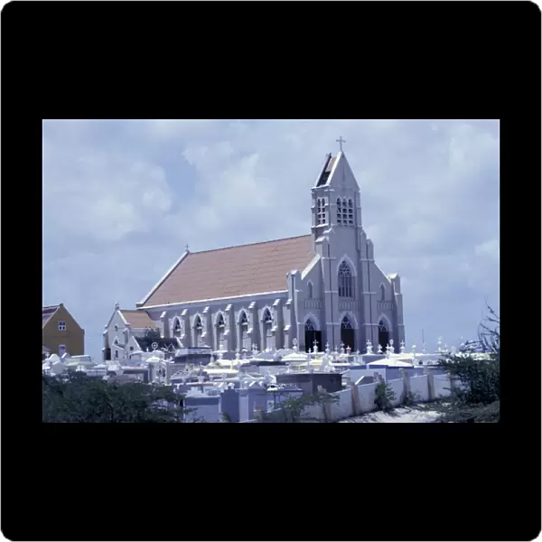 Caribbean, Netherland Antilles, Curacao Church at Jan Kok