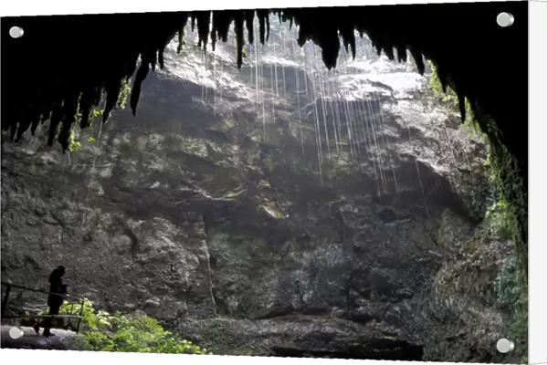 Puerto Rico, Rio Camuy Caves. River Camuy is the third longest subterranean river