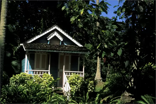 Caribbean, St. Lucia, Soufriere. A home on a plantation