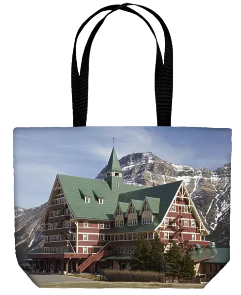 The Prince of Wales Hotel, and Vimy Peak, Waterton Lakes National Park, Alberta, Canada
