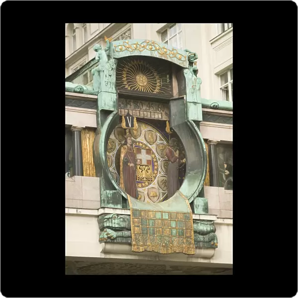 AUSTRIA-Vienna: Hoher Markt: The Anker Clock  /  Ankeruhr (b. 1914)