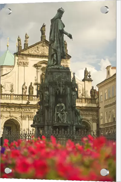 Statue of Charles IV (1848), Knights of the Cross Square, Prague, Czech Republic