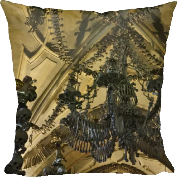 Sedlec Ossuary, a church decorated with the bones of 40, 000 people, victims of the