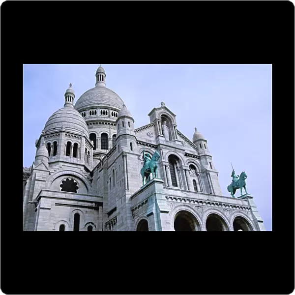 Sacre Coeur, the Sacred Heart Cathedral in Montmartre, Paris