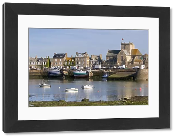 The harbor at the village of Barfleur in the region of Basse-Normandie, France