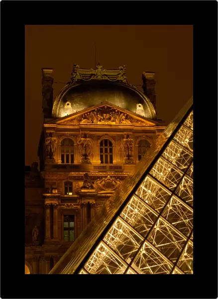 03. France, Paris, the Louvre Museum at night (Editorial Usage Only)