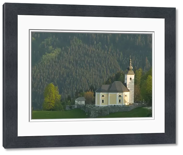 SLOVENIA-GORENJSKA-Sorica: Jelovica Hills Landscape  /  Town Church