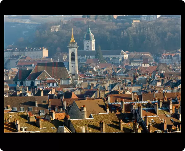 FRANCE-Jura-Doubs-BESANCON: Town & Citadelle from Fort Griffon  /  Late Afternoon