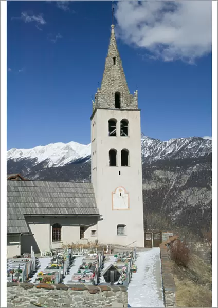 FRANCE-French Alps (Haut-Alpes)-PUY ST-PIERRE: Town Church
